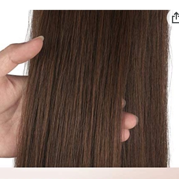 Ponytail Extension- Med Brown & Light Auburn - Picture 5 of 5